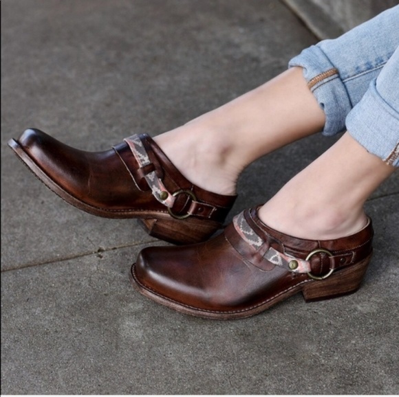 Bed Stu Shoes - Bed Stu Bed Stud Triad Leather Mules 37 sz 7.5